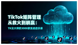 TikTok矩阵管理从救火到躺赢：TK云大师的3000家实战启示录