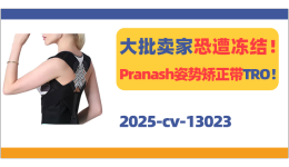 亚马逊热销Pranash姿势矫正带外观专利TRO！