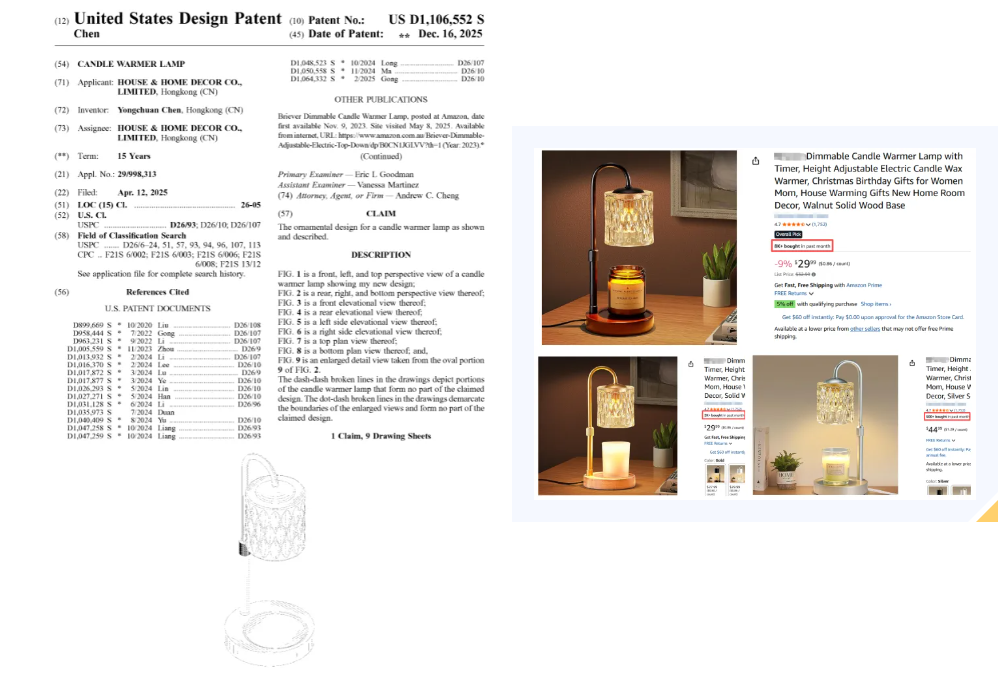 急！月销10K+的亚马逊爆款专利下证，有卖同款的速速下架！