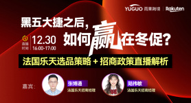 黑五大捷之后，如何赢在冬促？法国乐天选品策略+招商政策直播解析