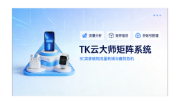 2026双旦救急！TK云大师矩阵系统：3C卖家破局流量枯竭与备货危机