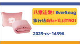 八案连发！EverSnug旅行毯商标+专利隐匿TRO！