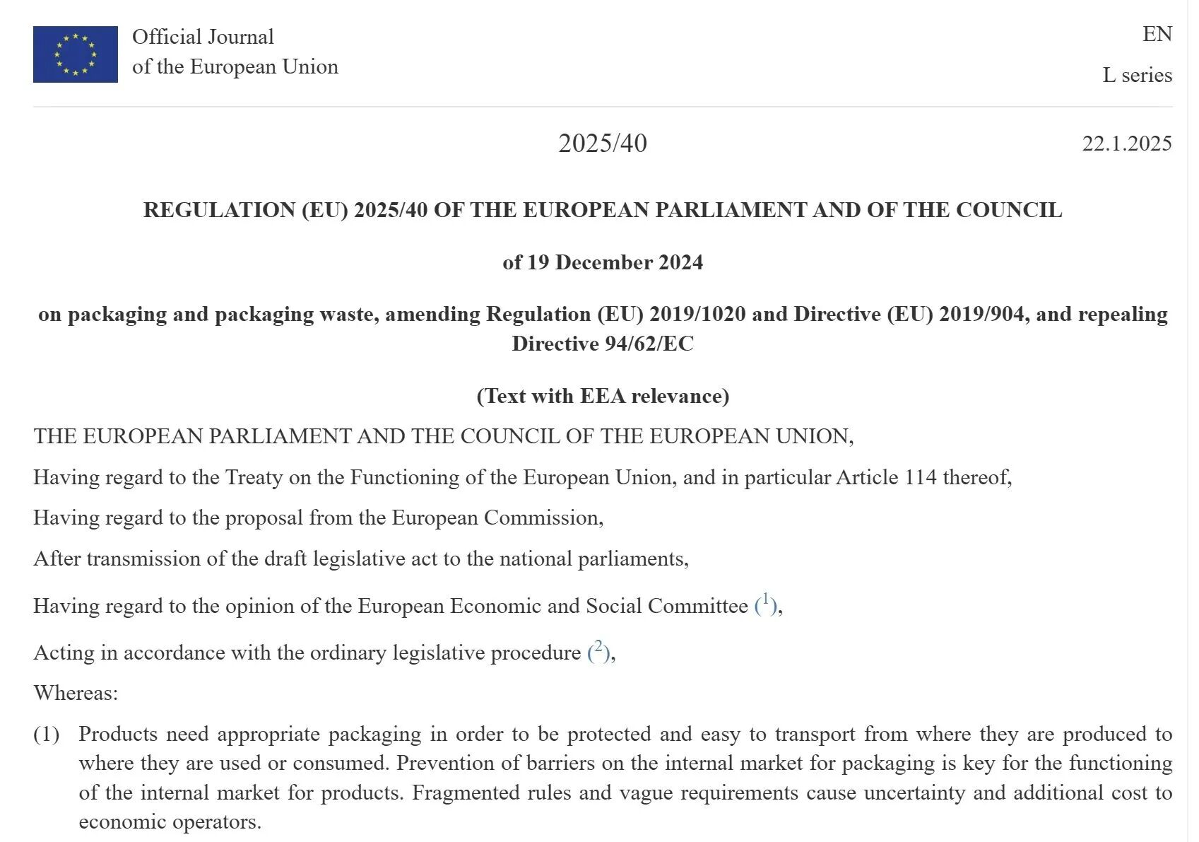 注意！欧盟PPWR包装法新规监管升级，未合规将面临禁售风险！