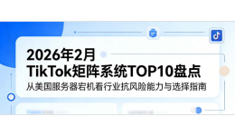 2026年2月TikTok矩阵系统TOP10盘点：从美国服务器宕机看行业抗风险能力与选择指南 
