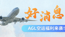 AGL空运福利炸场！3城包提货，春季上新紧急补货成本更优！