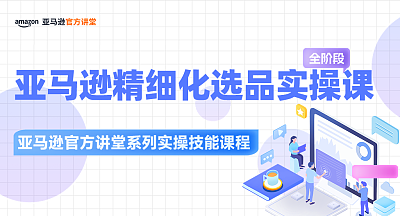 【亚马逊官方讲堂系列实操技能课程】亚马逊精细化选品实操课