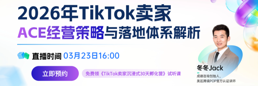 2026年TikTok卖家ACE经营策略与落地体系解析