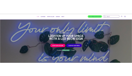 独立站优秀案例分析：霓虹灯品牌如何打造高溢价视觉体验？