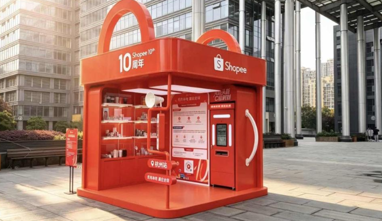 首站杭州，Shopee将“出海”化作一场可感知的“橙色”时空之旅