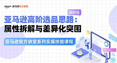 【亚马逊官方讲堂系列实操技能课程】亚马逊高阶选品思路：属性拆解与差异化突围