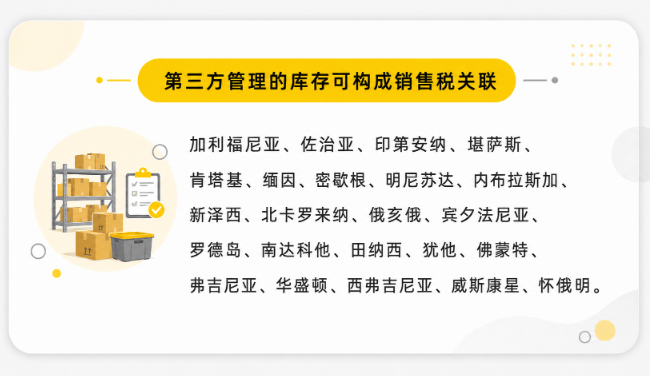 货物都在亚马逊仓库，就可以不用管销售税了吗？