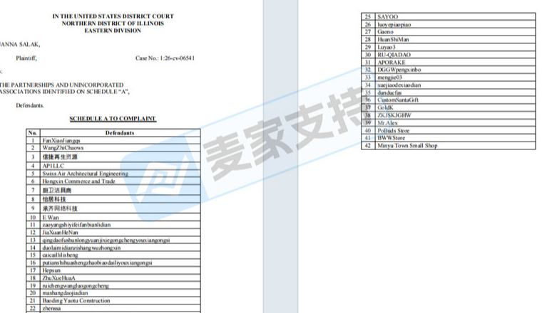 26-cv-06541，keith律所新案落地！5款印花版权，42店集中被诉