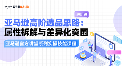 【亚马逊官方讲堂系列实操技能课程】亚马逊高阶选品思路：属性拆解与差异化突围