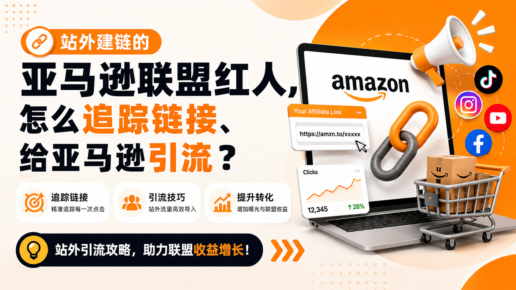 亚马逊联盟红人链接追踪：3种方式一次讲清