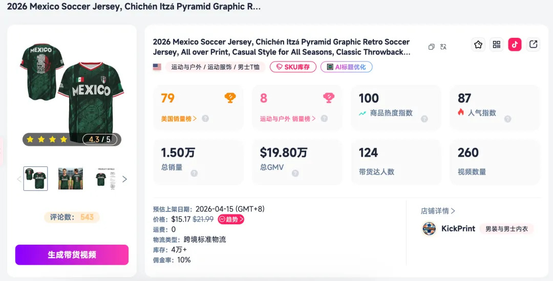 世界杯才开打，TikTok上这些商品先爆了