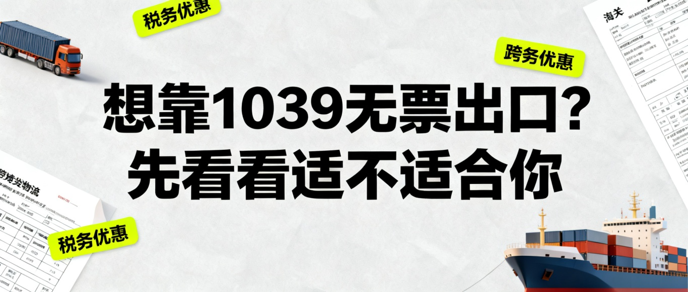 想靠1039无票出口？先看看适不适合你