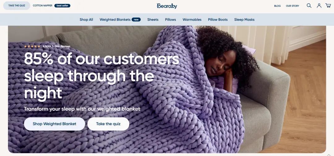 独立站优秀案例分析：睡眠产品最难卖的是效果，Bearaby怎么解决用户不信任？