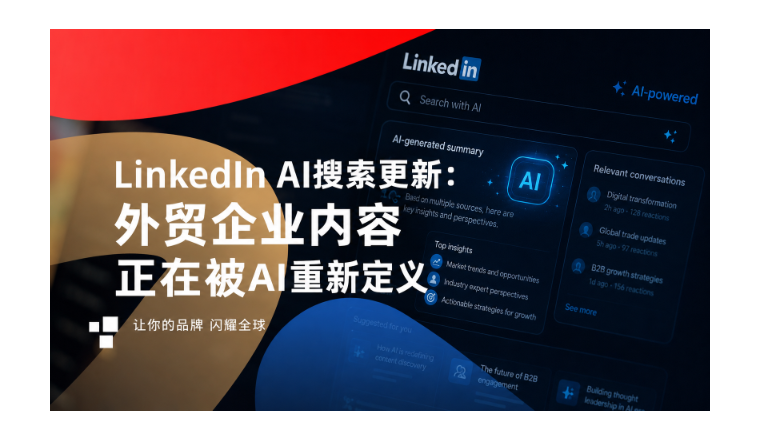 LinkedIn AI搜索更新：外贸企业内容正在被AI重新定义
