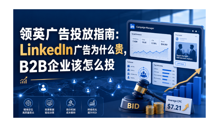 领英广告投放指南：LinkedIn广告为什么贵，B2B企业该怎么投