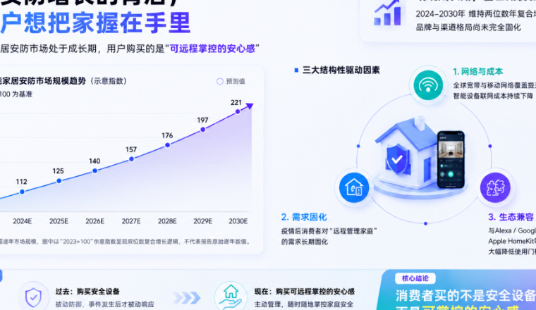 出海观察|智能家居安防如何重塑全球家庭安全市场