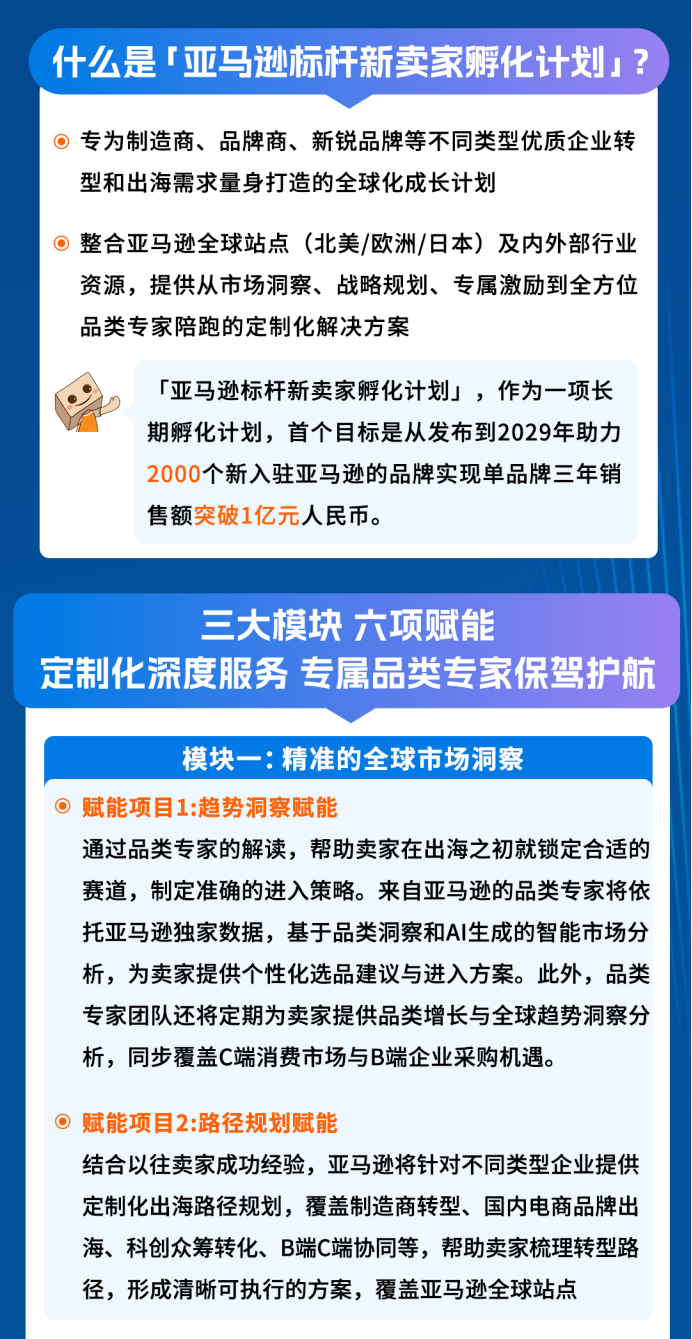 入驻亚马逊三年做到销售额破亿？标杆孵化计划把成功路径标准化