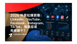 2026 外贸社媒获客：LinkedIn、YouTube、Facebook、Instagram、TikTok，到底应该先做哪个？