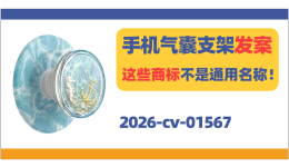 PopSockets手机气囊支架发案！这些商标不是通用名称！