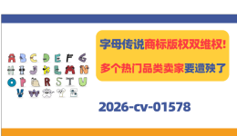 ALPHABET LORE卡通拟人字母商标版权双维权！多个热门品类卖家要遭殃了！