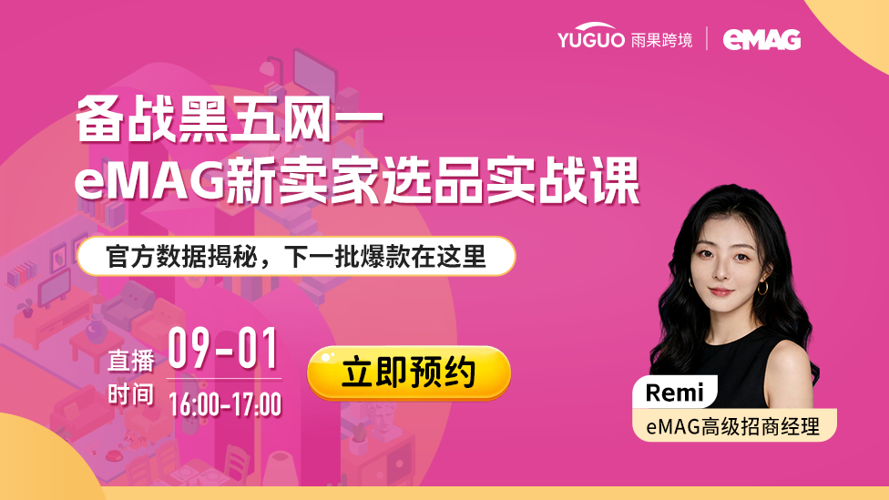 备战黑五网一eMAG新卖家选品实战课
