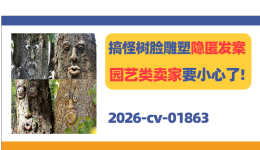 搞怪树脸雕塑隐匿发案！园艺类卖家要小心了！