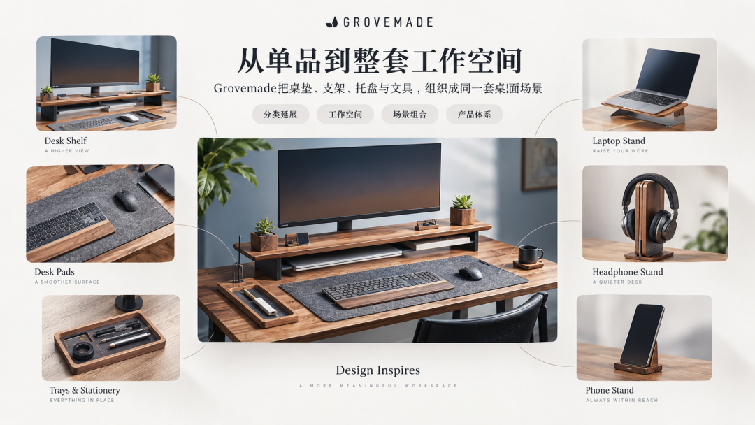 独立站优秀案例分析：Grovemade如何把桌面配件卖成高客单价工作空间