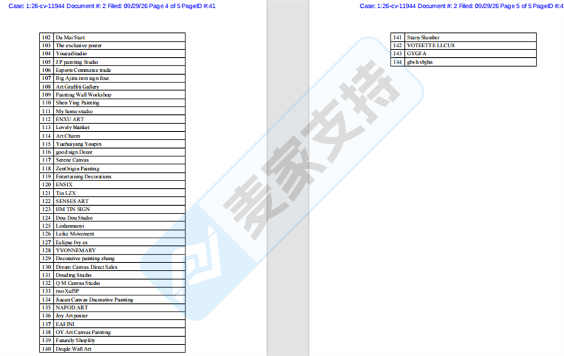 26-cv-11944 | YouTube顶流科普博主出手!Domain of Science一纸TRO封杀144家跨境侵权店