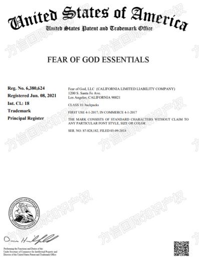 卖家别再侥幸！Fear of God品牌发起3个商标TRO！