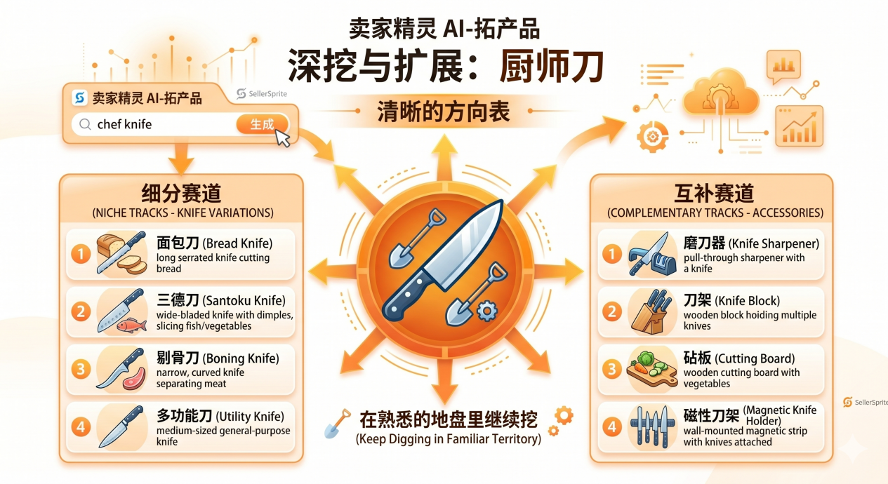 从1个产品拓出50个方向？亚马逊卖家的AI选品新玩法来
