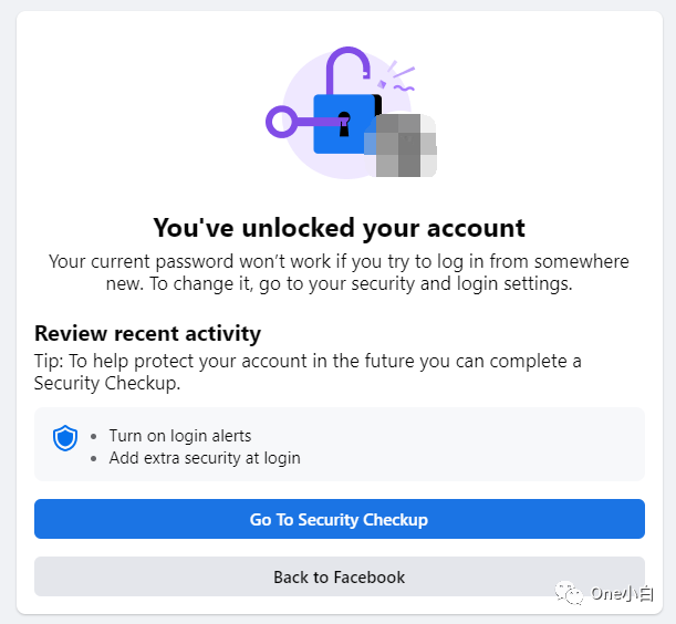 Facebook 个人账户被锁定及账户解锁操作流程记录