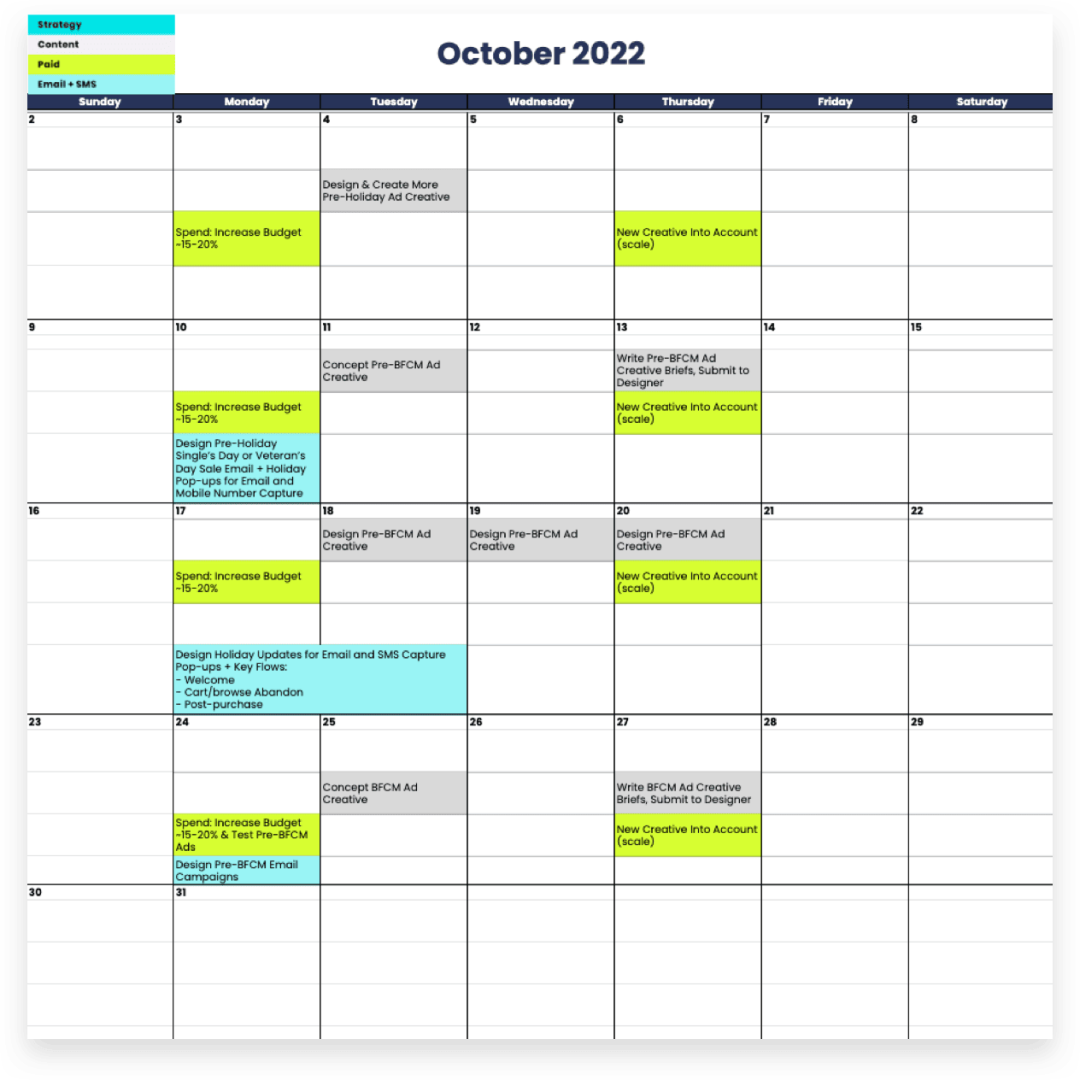 3000字长文实战,2022年黑五海外社交媒体活动营销日历