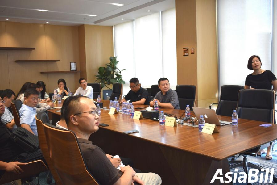 热烈欢迎三亚中央商务区管理局招商调研组到Asiabill视察