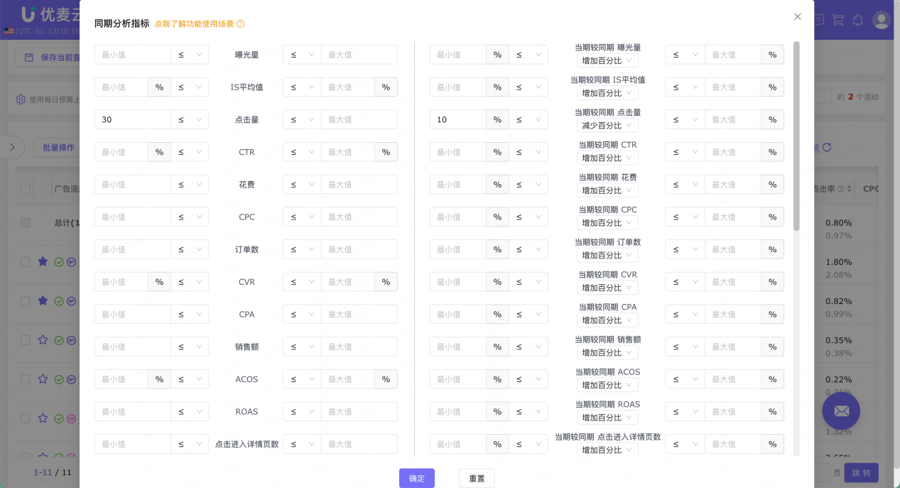 重磅上新 | 告别广告“盲调瞎分析”，优麦云「广告同期对比」闪亮登场，帮你一眼看透投放数据真相