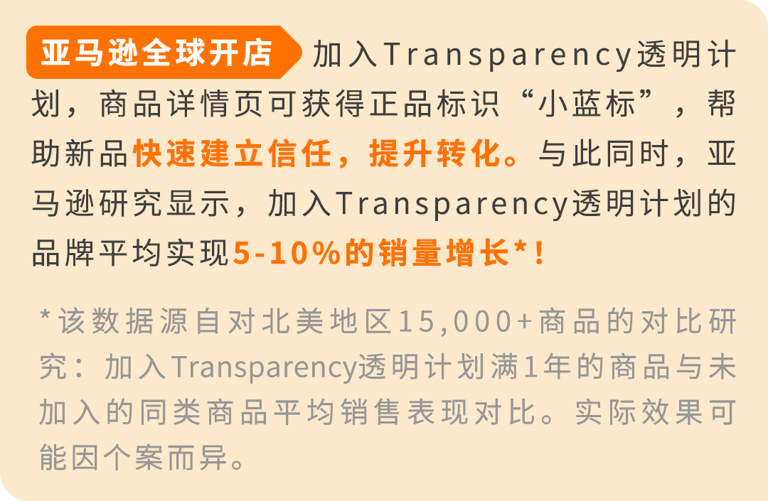 重要：亚马逊Transparency透明计划贴标政策更新，保护开启快人一步！