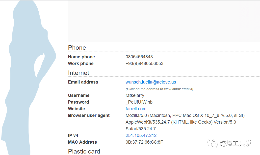 十大国外身份地址生成器介绍