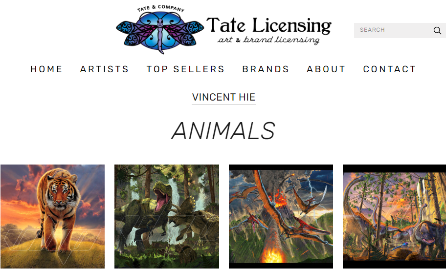 风格各异的野生动物作品分别进行版权维权