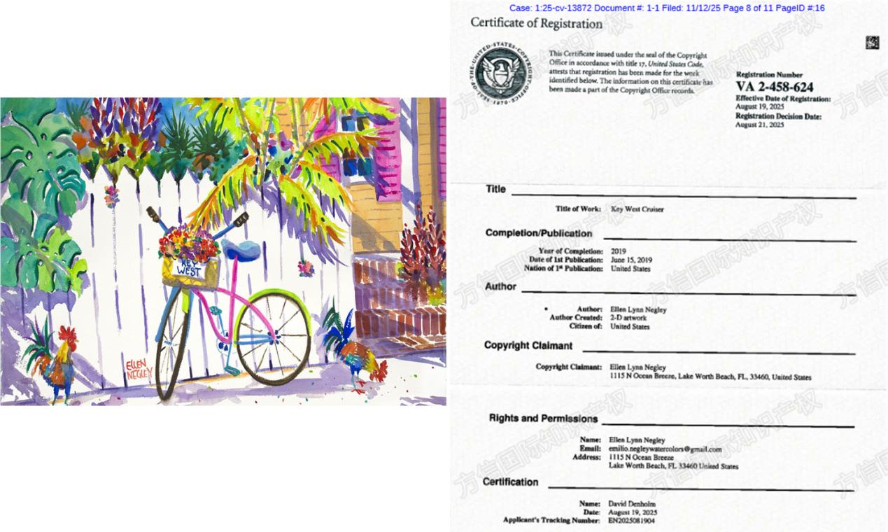 水彩花卉画成高危领域!艺术家Ellen Lynn Negley发案!