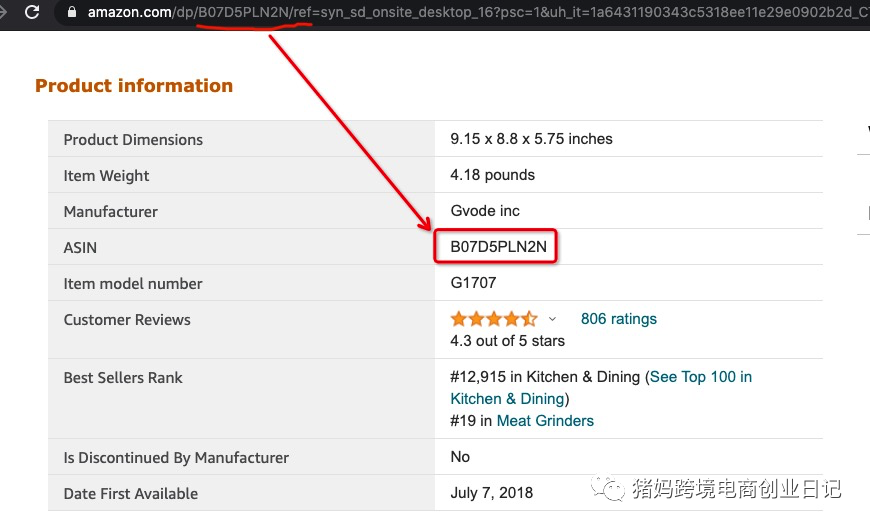 亚马逊相关的商品编码