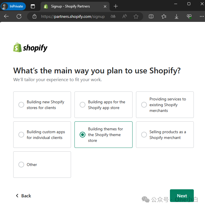 如何创建预填充测试数据的 Shopify 开发商店？