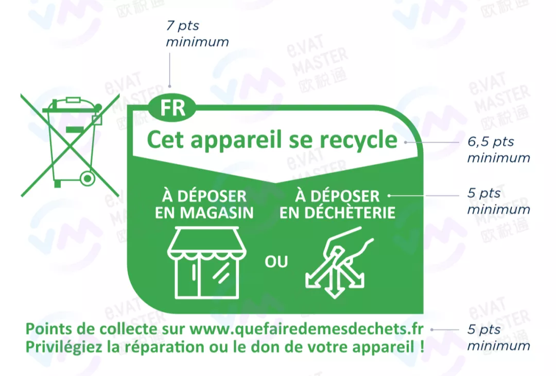 法国WEEE、电池法印刷详解