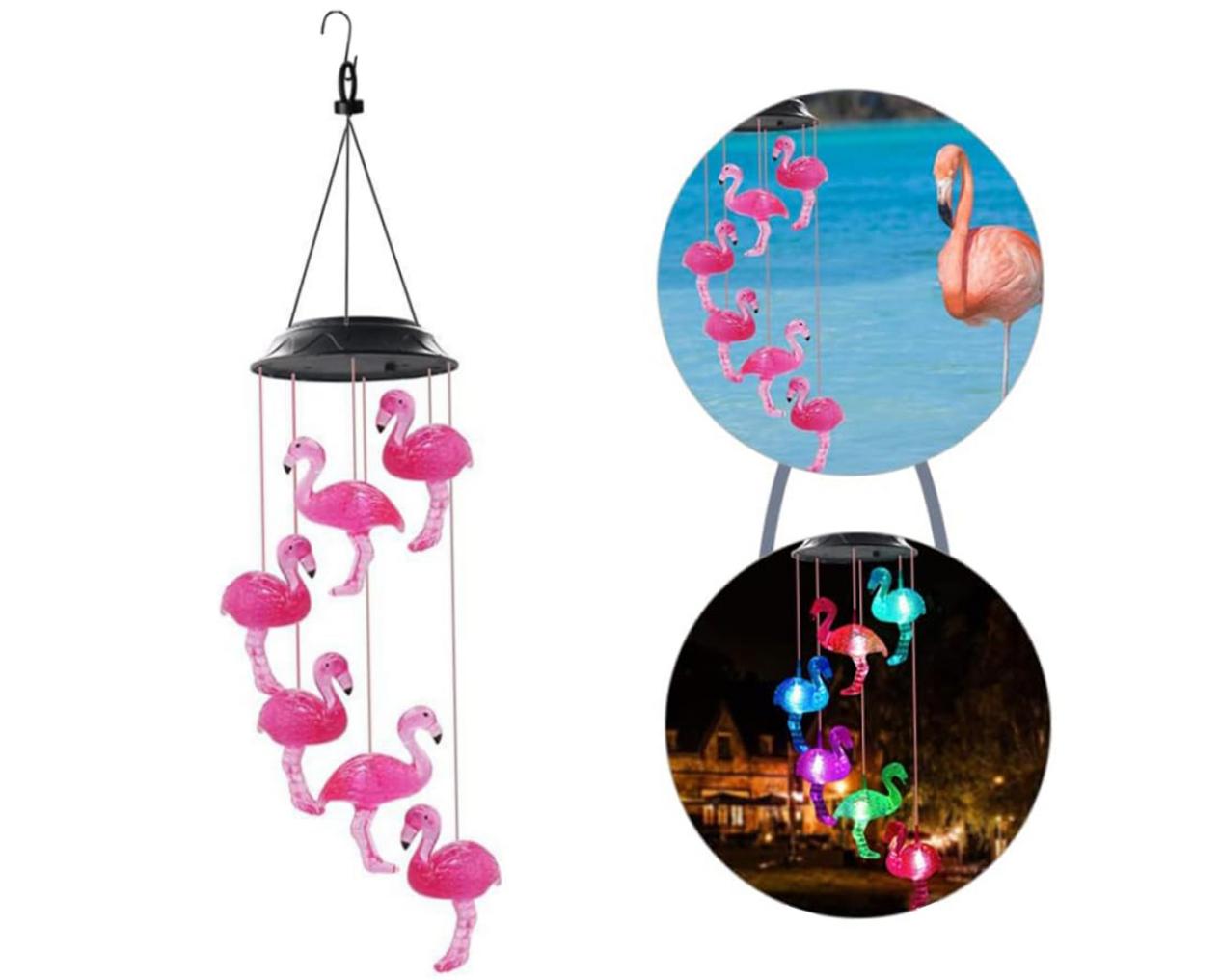 抢手爆款太阳能火烈鸟风铃Solar flamingo wind chime专利已下证!速查避雷