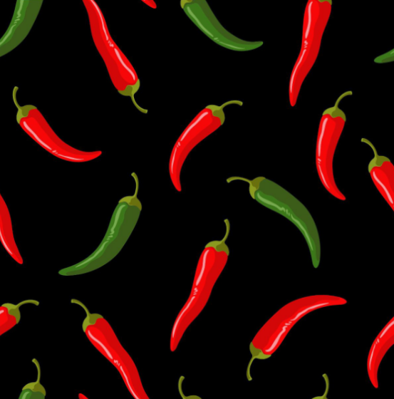 红绿辣椒矢量图TRO!艺术家Ian Lusung版权发案!
