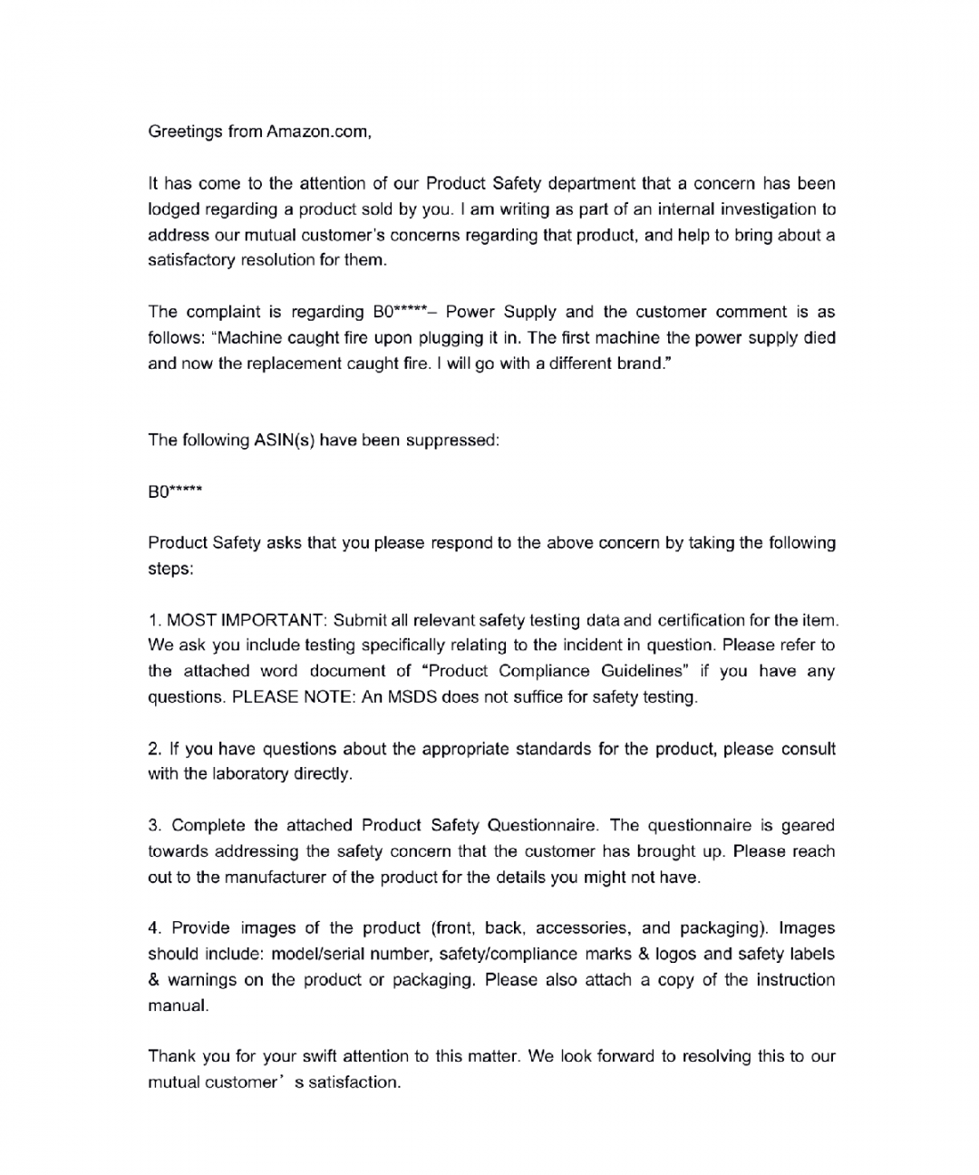 预计退款达60万？当遇到亚马逊产品安全投诉我们应该怎么处理！