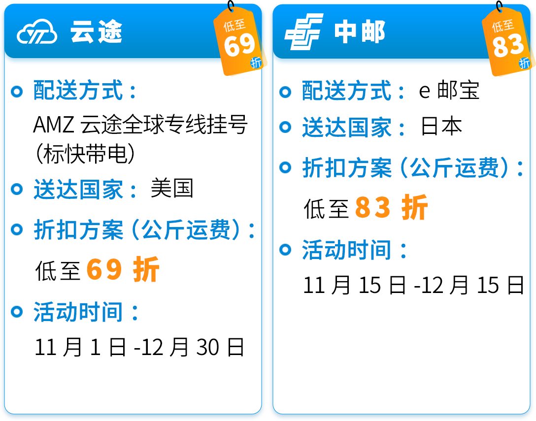 黑五网一福利：亚马逊自配送卖家专享低至 68 折配送折扣