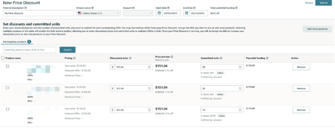 亚马逊发布全新促销工具「价格折扣」 ，更低门槛即可获得划线价，免费使用！